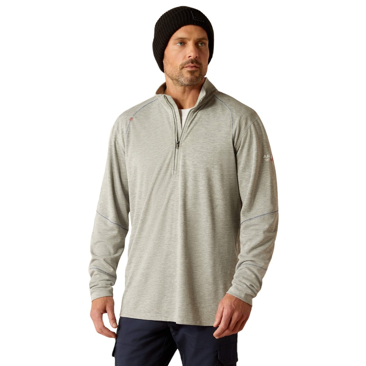 FR Primo 1/4 Zip Baselayer in Heather Gray